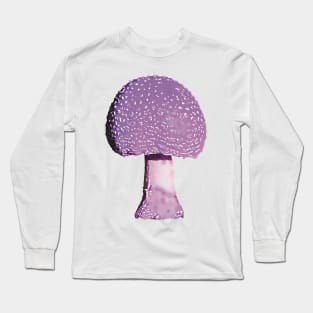 Purple Mushroom Amanita Long Sleeve T-Shirt